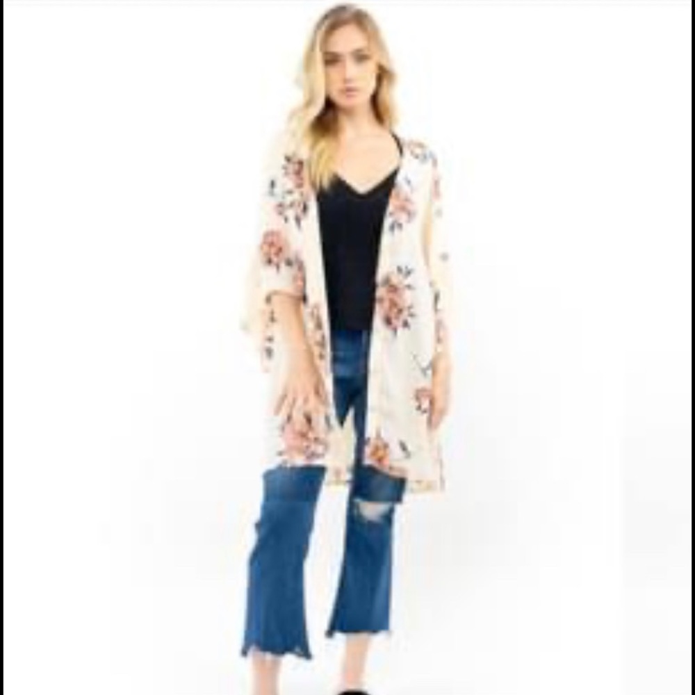 Salt water luxe kimono